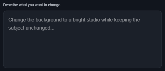 Describing the changes for an edit