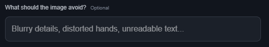 Adding a negative prompt