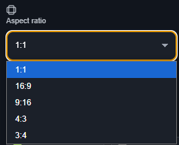 Choosing the aspect ratio